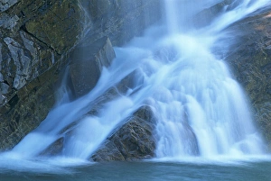 Images Dated 27th January 2014: Canada, Alberta, Waterton Lakes National Park. Scenic of Cameron Falls. Credit as