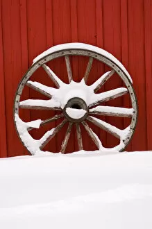 Images Dated 6th February 2005: Canada, Banff, Martin Stables, wheel detail