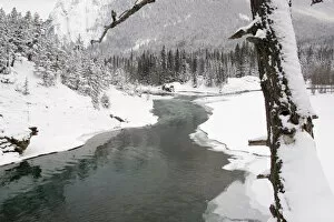 Canada, Banff, Snowy Bow River