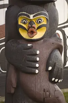 Aboriginal Prints: Canada, BC, Victoria, Thunderbird Park, Totem Pole