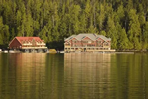 Canada, British Columbia, Lowell Inlet. View of the King Pacific Lodge fishing resort