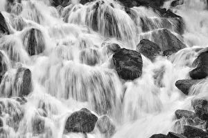 Images Dated 18th February 2020: Canada, British Columbia, Pemberton. Detail of waterfall rapids