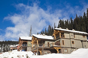 Images Dated 10th January 2012: Canada, British Columbia, Sun Peaks, Sun Peaks Resort, vacation homes, winter