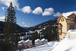 Images Dated 10th January 2012: Canada, British Columbia, Sun Peaks, Sun Peaks Resort, vacation homes, winter