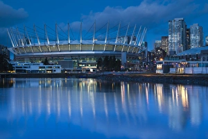 Images Dated 30th December 2011: Canada, British Columbia, Vancouver, BC Place Stadium, morning