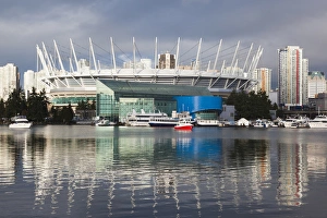 Images Dated 30th December 2011: Canada, British Columbia, Vancouver, BC Place Stadium, morning