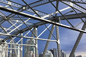 Images Dated 30th December 2011: Canada, British Columbia, Vancouver, Burrard Street Bridge, detail