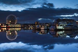Images Dated 30th December 2011: Canada, British Columbia, Vancouver, Granville Island, dawn view of False Creek