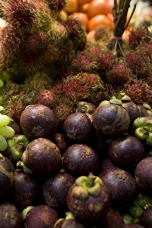 Images Dated 21st July 2007: Canada, British Columbia, Vancouver. A close-up of produce in the open air Granville Market