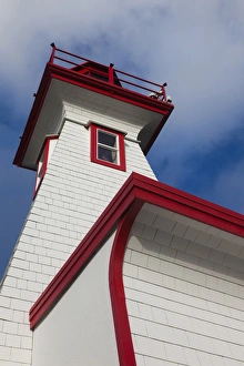 Images Dated 5th January 2012: Canada, British Columbia, Vancouver Island, Port Alberni, Harbour Quay Marina lighthouse