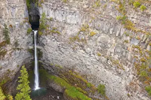 Images Dated 19th September 2009: Canada, British Columbia, Wells Gray Provincial Park. Scenic of Spahats Falls. Credit as