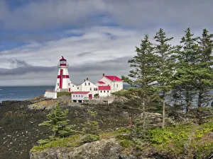 Images Dated 7th April 2020: Canada, Campobello Island. East Quoddy Head Lighthouse at the northernmost tip of