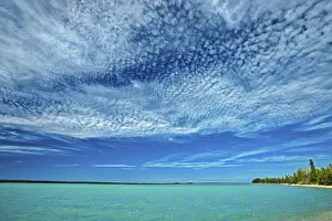 Images Dated 16th March 2018: Canada, Manitoba, Little Limestone Lake. Clouds over lake