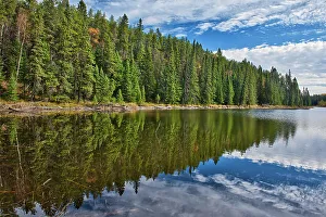 Images Dated 30th January 2022: Canada, Manitoba. Prieston Lake Duck Mountain Provincial Park