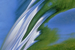 Images Dated 28th January 2014: Canada, Manitoba, Whiteshell Provincial Park. Scenic of Rainbow Falls in springtime