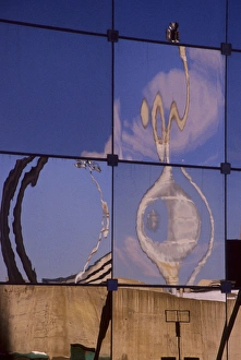 Olympics Prints: Canada: Montreal, Olympics site, Biodome de Montreal, reflections in glass windows, May