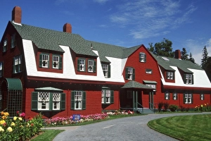 Images Dated 28th August 2009: Canada, New Brunswick, Campobello Island. Roosevelt Cottage, where FDR and the Roosevelt