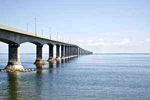 Highway Prints: Canada, New Brunswick. Confederation Bridge along the Trans-Canada Highway