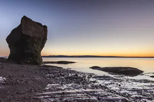 Images Dated 9th April 2019: Canada, New Brunswick, Hopewell Rocks. Flowerpot Rocks formed by the great tides of