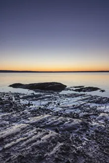 Canada, New Brunswick, Hopewell Rocks. Flowerpot Rocks formed by the great tides of