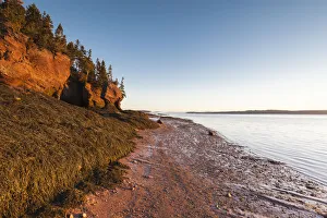 Images Dated 9th April 2019: Canada, New Brunswick, Hopewell Rocks. Flowerpot Rocks formed by the great tides of