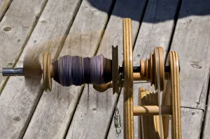 Canada, New Brunswick, Lakeburn. London-Wul Economusee. Typical wool producer using