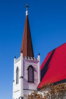 Images Dated 9th April 2019: Canada, New Brunswick, Saint John River Valley, Gagetown. St John Anglican Church, b