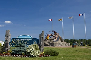 Canada, New Brunswick, Shediac. Know as the lobster capital of Canada, largest lobster