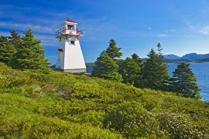 Canada, Newfoundland, Gros Morne National Park. Woody Point Lighthouse. Credit as