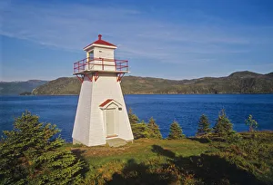 Images Dated 31st January 2014: Canada, Newfoundland, Gros Morne National Park. Woody Point Lighthouse. Credit as