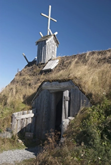 Images Dated 23rd September 2010: Canada, Newfoundland and Labrador, L Anse Aux Meadows. Norstead Viking Village