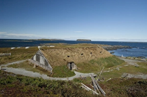 Images Dated 23rd September 2010: Canada, Newfoundland and Labrador, L Anse Aux Meadows. Norstead Viking Village