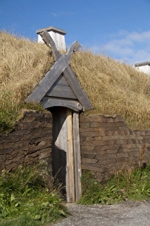 Canada, Newfoundland and Labrador, L Anse Aux Meadows. Archaeological site of