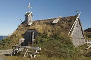 Images Dated 23rd September 2010: Canada, Newfoundland and Labrador, L Anse Aux Meadows. Norstead Viking Village