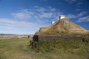 Images Dated 23rd September 2010: Canada, Newfoundland and Labrador, L Anse Aux Meadows. Archaeological site of