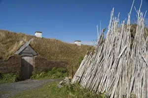 Images Dated 23rd September 2010: Canada, Newfoundland and Labrador, L Anse Aux Meadows. Archaeological site of