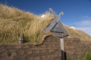 Images Dated 23rd September 2010: Canada, Newfoundland and Labrador, L Anse Aux Meadows. Archaeological site of