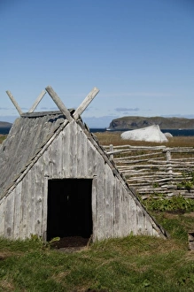 Images Dated 23rd September 2010: Canada, Newfoundland and Labrador, L Anse Aux Meadows. Norstead Viking Village