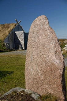 Images Dated 23rd September 2010: Canada, Newfoundland and Labrador, L Anse Aux Meadows. Norstead Viking Village