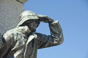 Images Dated 26th September 2010: Canada, Newfoundland and Labrador, St. John s. Statue of sailor looking out to sea