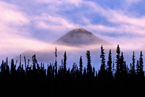 Greg Green Prints: Canada, Northwest Territory, Misty Mtn