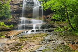 Images Dated 30th July 2009: Canada, Nova Scotia, Cape Breton Highlands National Park. Beulach Ban Falls cascade