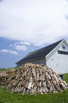 Images Dated 10th July 2008: Canada, Nova Scotia, Cape Breton Island. Cabot Trail, Neils Harbour. Stacked