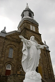 Images Dated 10th July 2008: Canada, Nova Scotia, Cape Breton Island, Cheticamp. St. Peters Church
