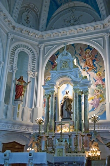 Images Dated 10th July 2008: Canada, Nova Scotia, Cape Breton Island, Cheticamp. St. Peters Church