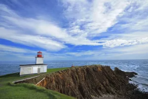 Canada, Nova Scotia. Cape d Or Lighthouse on Bay of Fundy