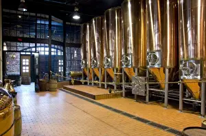 Images Dated 3rd July 2008: Canada, Nova Scotia, Halifax. Alexander Keiths Nova Scotia Brewery, copper tanks
