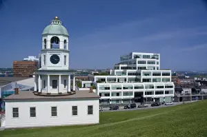 Canada, Nova Scotia, Halifax. Old Town Clock (circa 1803), city landmark located