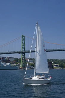 Images Dated 3rd July 2008: Canada, Nova Scotia, Halifax. Waterfront area, McDonald Bridge