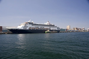 Images Dated 3rd July 2008: Canada, Nova Scotia, Halifax. Waterfront area, Holland America ship Msdam